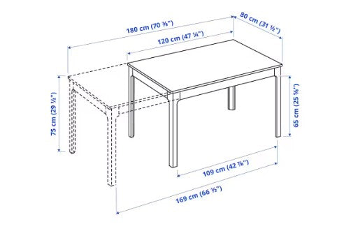 Dining table - extendable